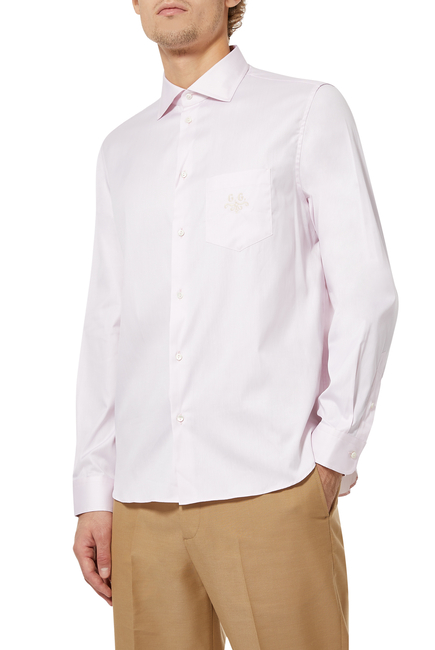 GG Embroidered Cotton Shirt