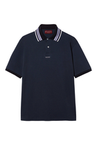 Cotton Polo Shirt with Embroidery