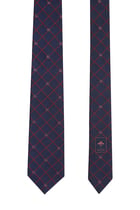 Double G Check Silk Jacquard Tie