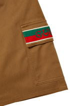Logo Gabardine Shorts