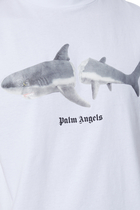 Shark-Print Logo T-Shirt