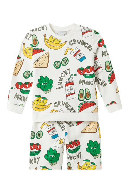 Kids Crunchy Lunchy Print Tracksuit