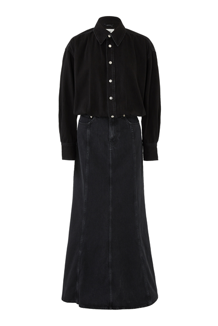 JOS Shirt & Skirt Combo Maxi Dress