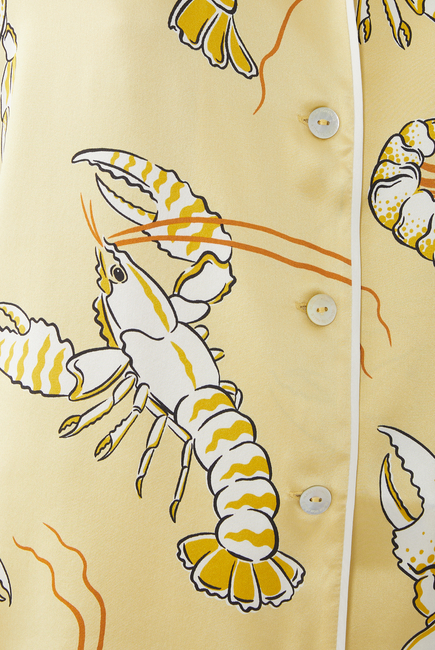 Ingo Perseus Lobster Silk Short Pyjama Set