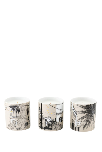 Naseem Scented Candles, Set of 3
