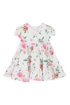 Kids Floral Tiered Dress