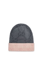 Kids Reversible GG Wool Hat