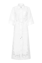 Agua Embroidered Shirt Dress