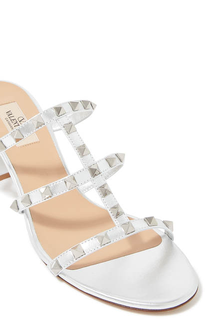 Rockstud 60 Leather Sandals