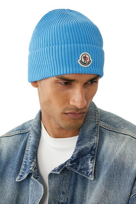 Logo Patch Knit Beanie