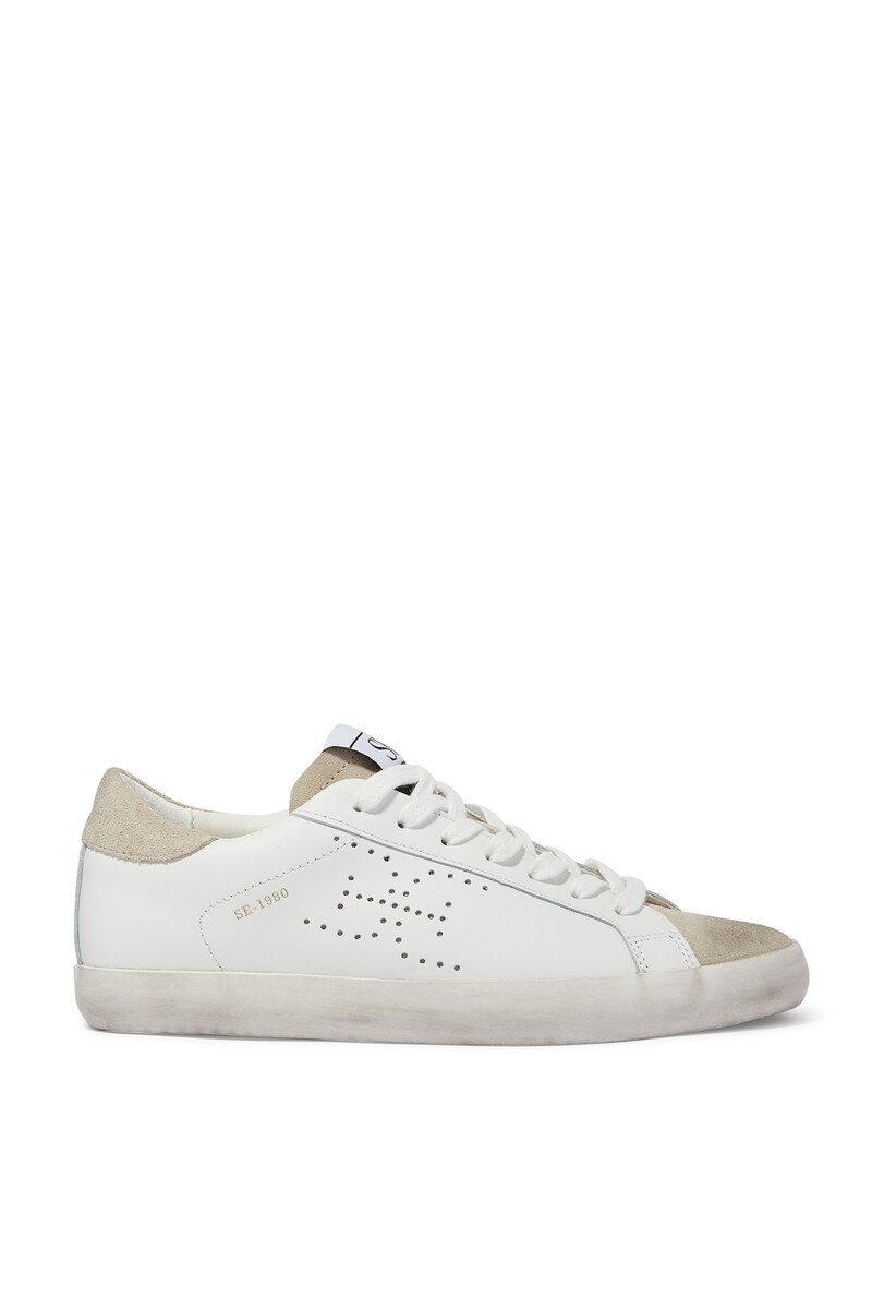 Buy Sam Edelman Aubrie Leather Sneakers for Womens | Bloomingdale's Kuwait