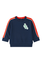 Kids Striped Logo Sweatshirt