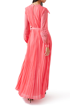 Lace Panel Maxi Dress