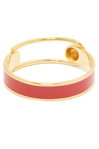 Boucle Brass Bracelet, 24k Gold-Plated Brass & Enamel