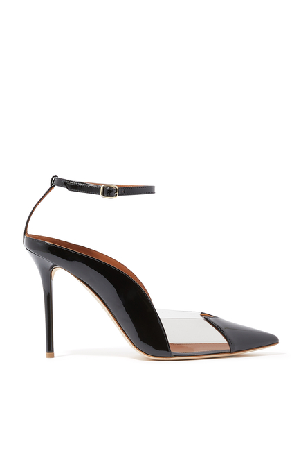 Malia 100 Cut-Out Patent Leather Pumps