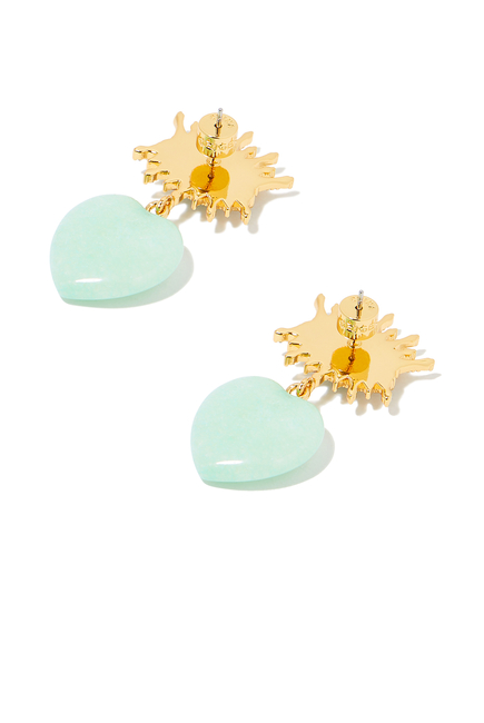 Heart Eye Drop Earrings