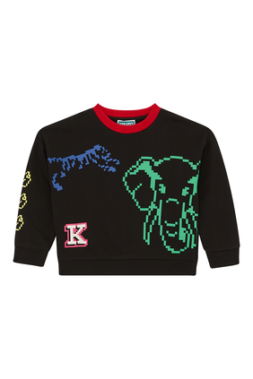 Kids Graphic-Print Cotton Sweatshirt