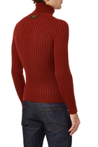 Rib-Knit Wool Sweater