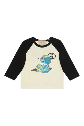 Kids Jetsons Long-Sleeve Cotton T-Shirt