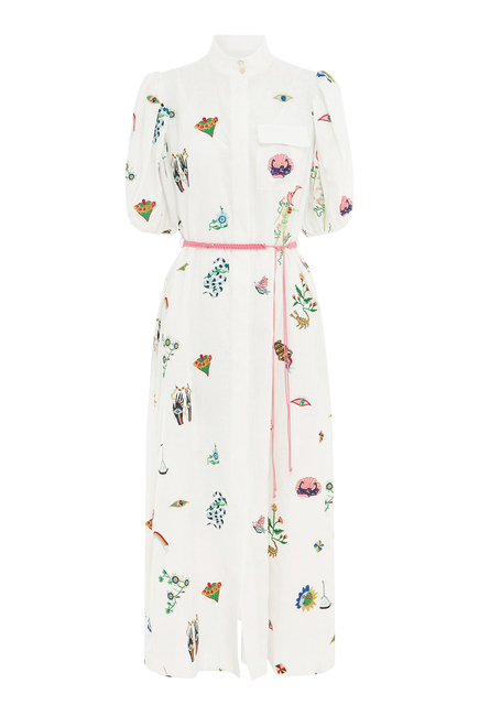 Atticus Embroidered Shirtdress