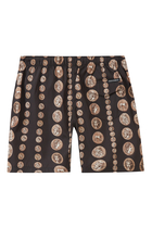 Kids Coin Print Swim Shorts