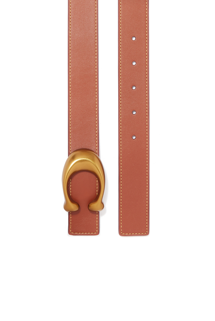 Signature Buckle Reversible Belt