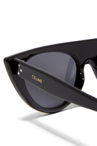 Monochrome Cat-Eye Sunglasses