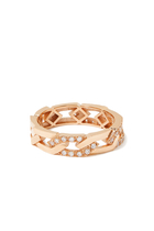 Fizzy Rebel Diamond Ring, 18k Rose Gold & Diamonds