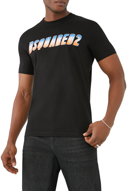 Glitter Logo Print T-Shirt