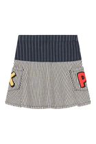 Kids Sailor Striped Denim Skirt
