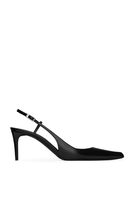 Vendome 70 Leather Slingback Pumps