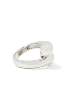 Savi Sculptural Crossover Ring, 18k Recycled Gold-Plated Vermeil & Recycled Sterling Silver