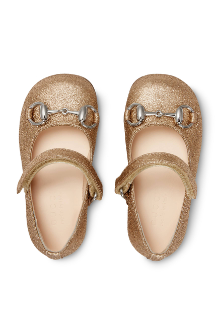 Kids Toddler Horsebit Ballet Flats