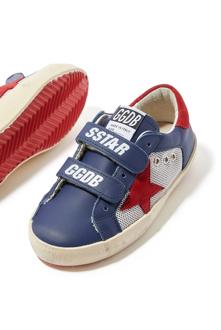 Kids Old School Leather Sneakers