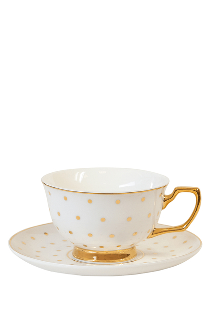 Signature Polka Teacup and Saucer