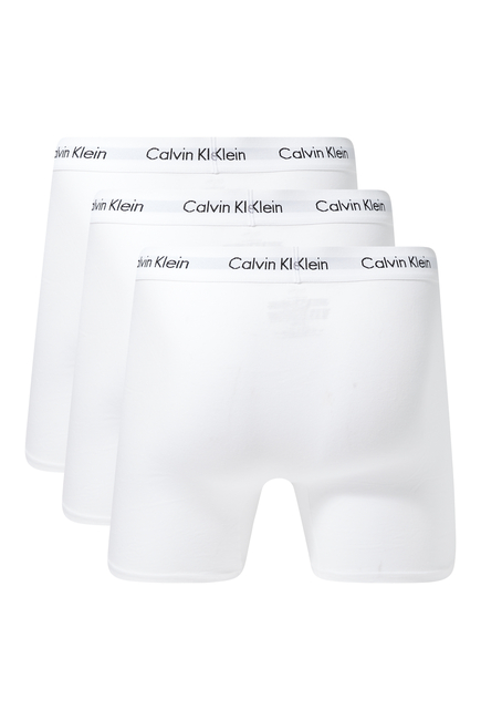 Cotton Stretch Boxer Briefs, Set of 3