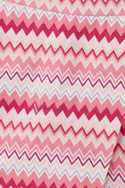 Pink Zig-Zag Overall Shorts