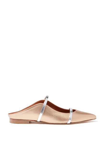 Maureen Metallic Flat Mules