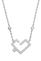 Hubb Necklace, 18k White Gold & Diamond