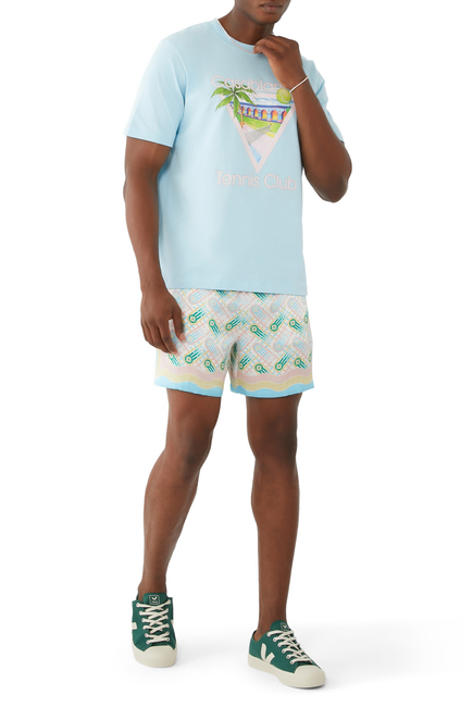 Ping Pong Silk Shorts