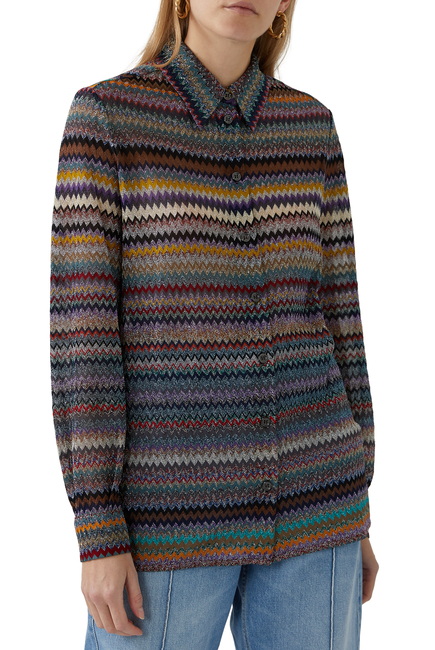 Lamé Knit Shirt