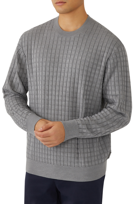 Grid Knit Sweater