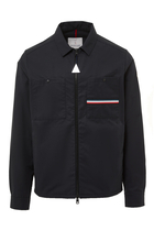 Tricolor Accent Overshirt
