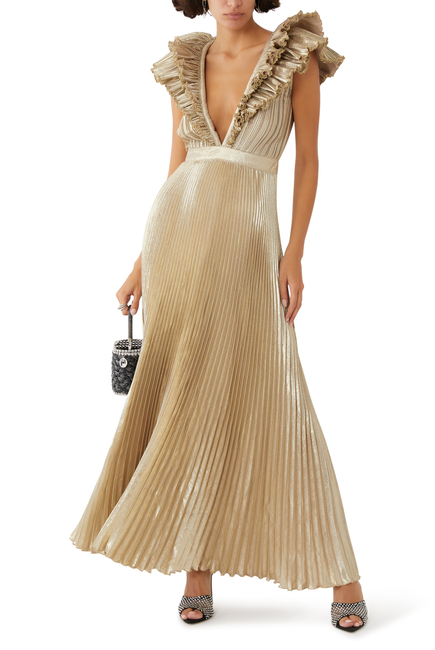 Tuileries Pleated Gown