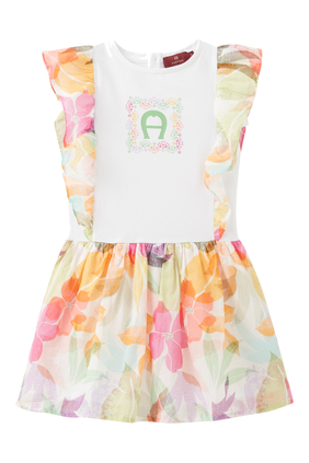 Floral Print Frill Dress