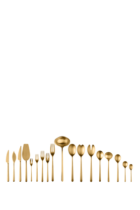 Linea Ice Oro Cutlery, Set of 151