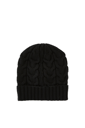 Kids Cable Knit Wool Beanie