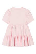 Kids Short Sleeves Cotton Dress