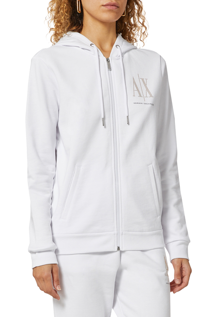 Icon Logo Cotton Zip Hoodie