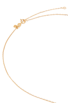 Cocktail Bar Necklace, 14k Yellow Gold with Sapphire & Diamonds